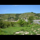 Weinberge an den Hängen des Rhônetals